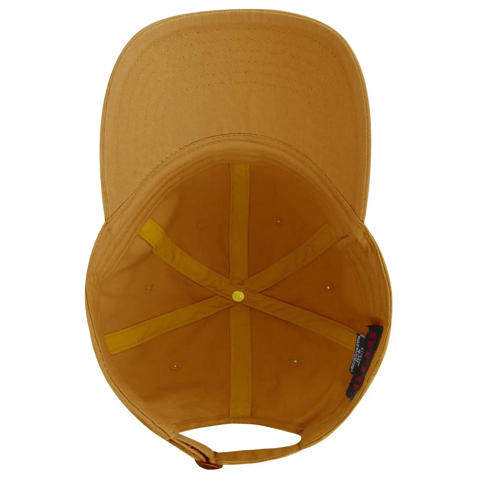 OTTO 18-772 6 Panel Low Profile Dad Cap - Mustard - Mustard / 6 1/2’’ - 7 5/8’’