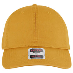 OTTO 18-772 6 Panel Low Profile Dad Cap - Mustard - Mustard / 6 1/2’’ - 7 5/8’’