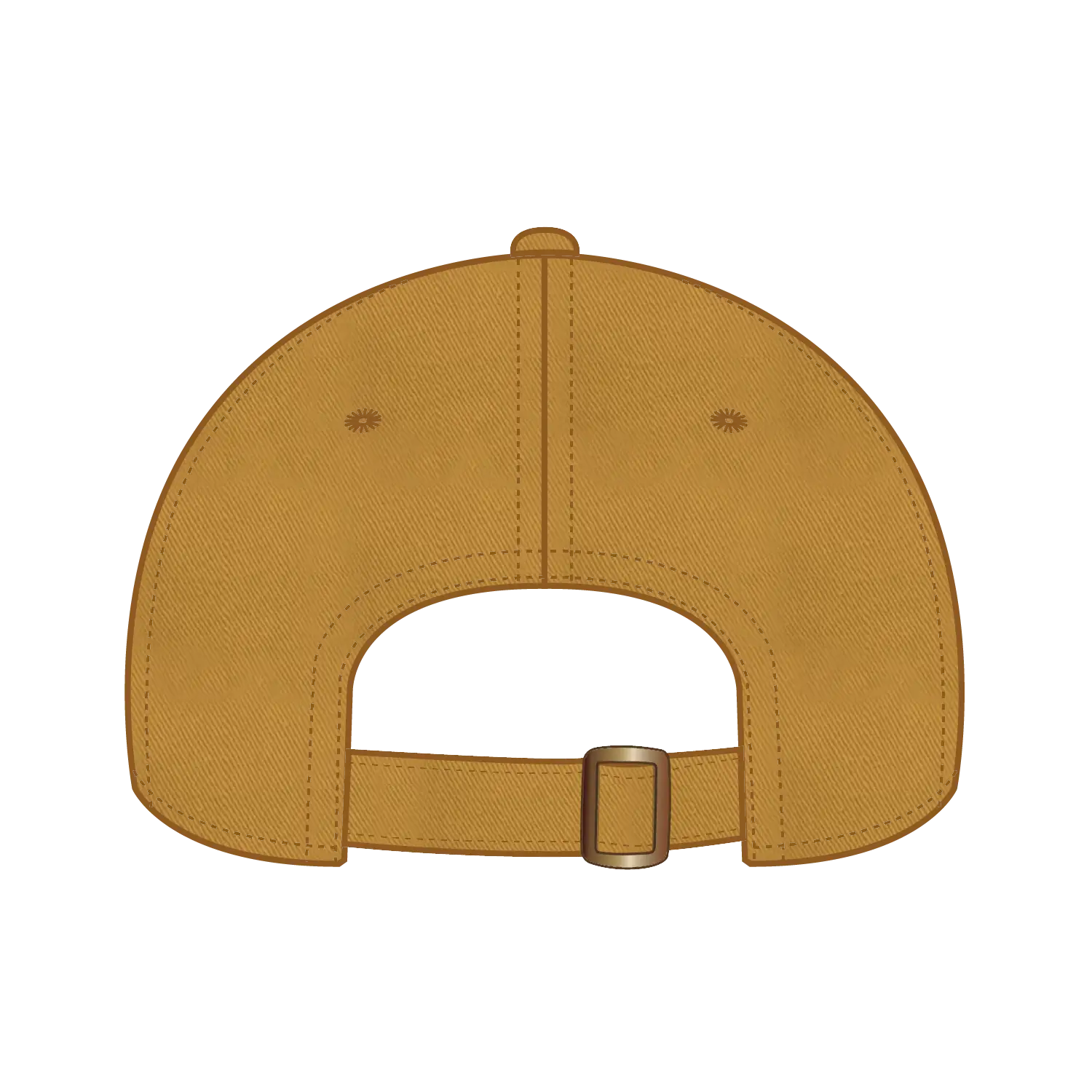 OTTO 18-772 6 Panel Low Profile Dad Cap - Mustard - Mustard / 6 1/2’’ - 7 5/8’’