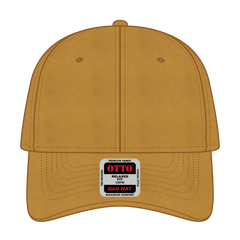 OTTO 18-772 6 Panel Low Profile Dad Cap - Mustard - Mustard / 6 1/2’’ - 7 5/8’’