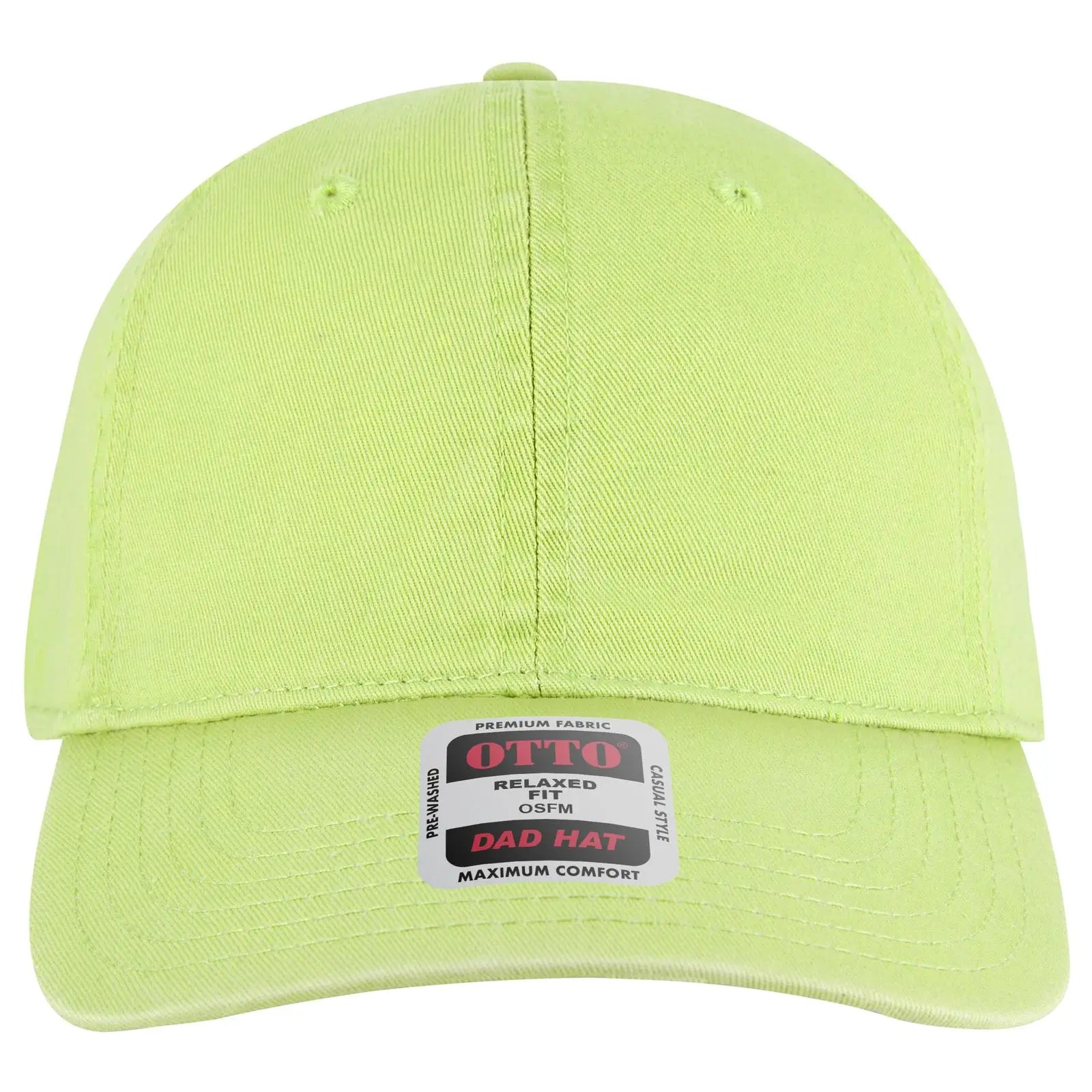 OTTO 18-772 6 Panel Low Profile Dad Cap - N. Green - N. Green / 6 1/2’’ - 7 5/8’’
