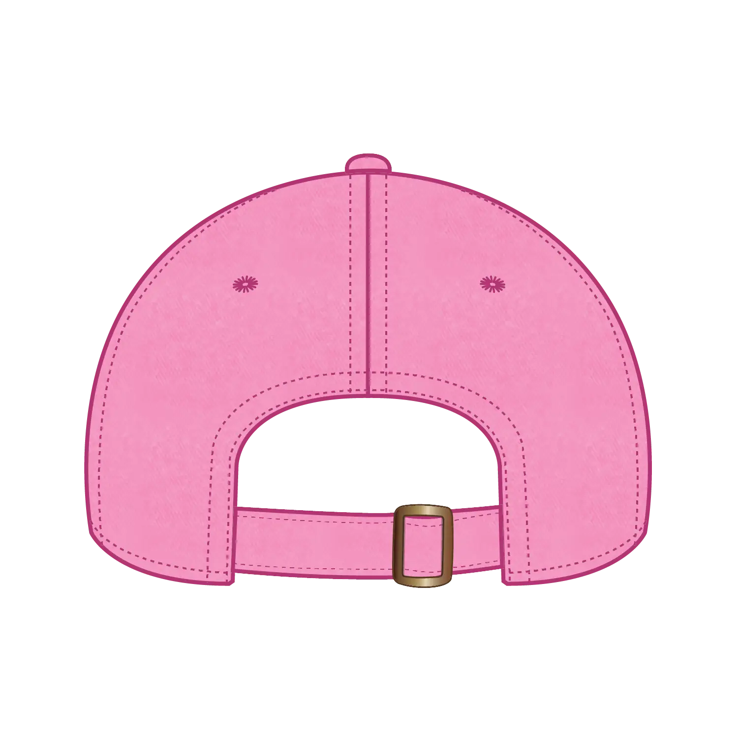 OTTO 18-772 6 Panel Low Profile Dad Cap - N. Pink - N. Pink / 6 1/2’’ - 7 5/8’’