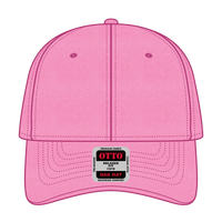 OTTO 18-772 6 Panel Low Profile Dad Cap - N. Pink - N. Pink / 6 1/2’’ - 7 5/8’’