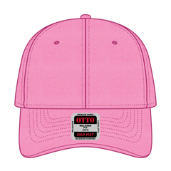 OTTO 18-772 6 Panel Low Profile Dad Cap - N. Pink - N. Pink / 6 1/2’’ - 7 5/8’’