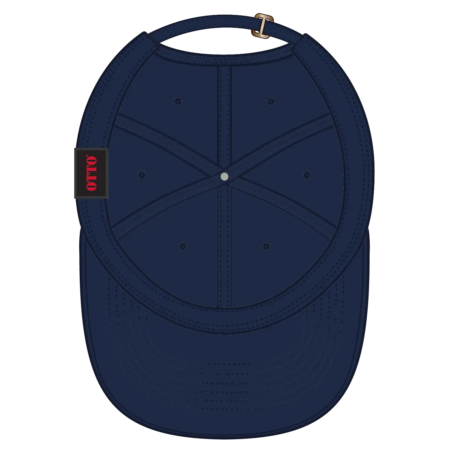 OTTO 18-772 6 Panel Low Profile Dad Cap - Navy