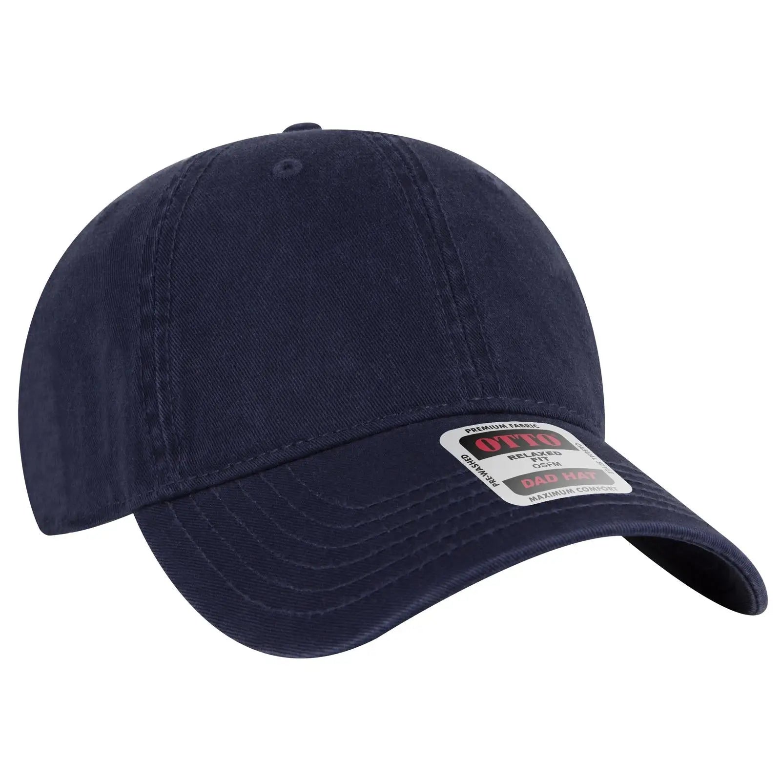 OTTO 18-772 6 Panel Low Profile Dad Cap - Navy