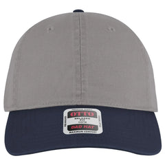 OTTO 18-772 6 Panel Low Profile Dad Cap - Nvy/Gray - Nvy/Gry / 6 1/2’’ - 7 5/8’’