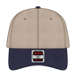 OTTO 18-772 6 Panel Low Profile Dad Cap - Nvy/Kha - Nvy/Kha / 6 1/2’’ - 7 5/8’’