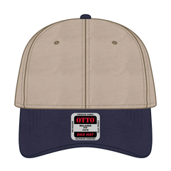 OTTO 18-772 6 Panel Low Profile Dad Cap - Nvy/Kha - Nvy/Kha / 6 1/2’’ - 7 5/8’’