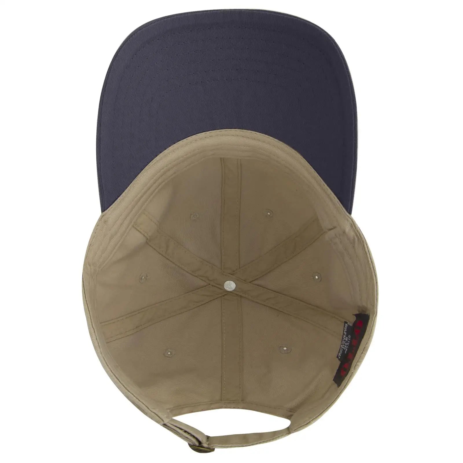 OTTO 18-772 6 Panel Low Profile Dad Cap - Nvy/Kha - Nvy/Kha / 6 1/2’’ - 7 5/8’’