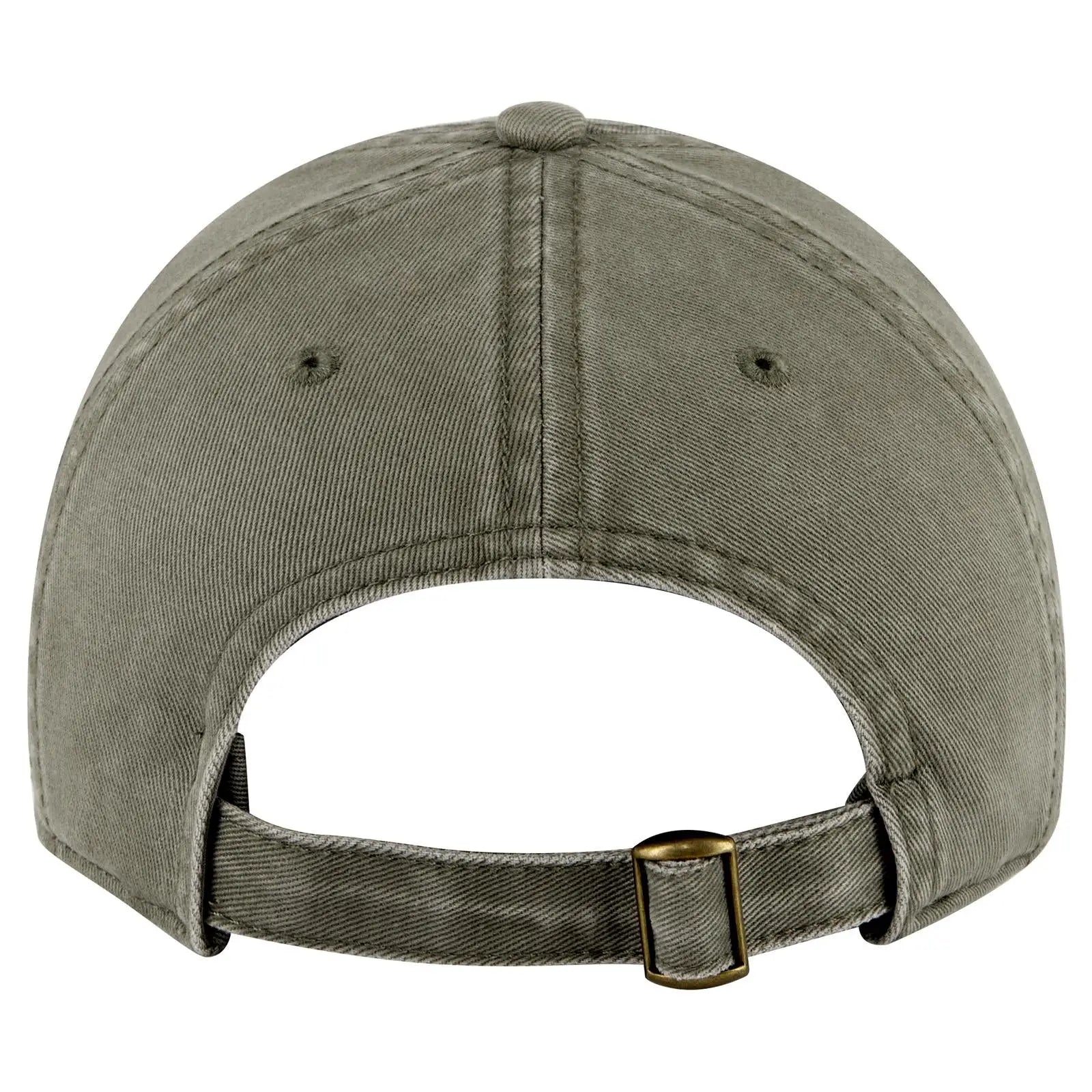 OTTO 18-772 6 Panel Low Profile Dad Cap - Ol. Green