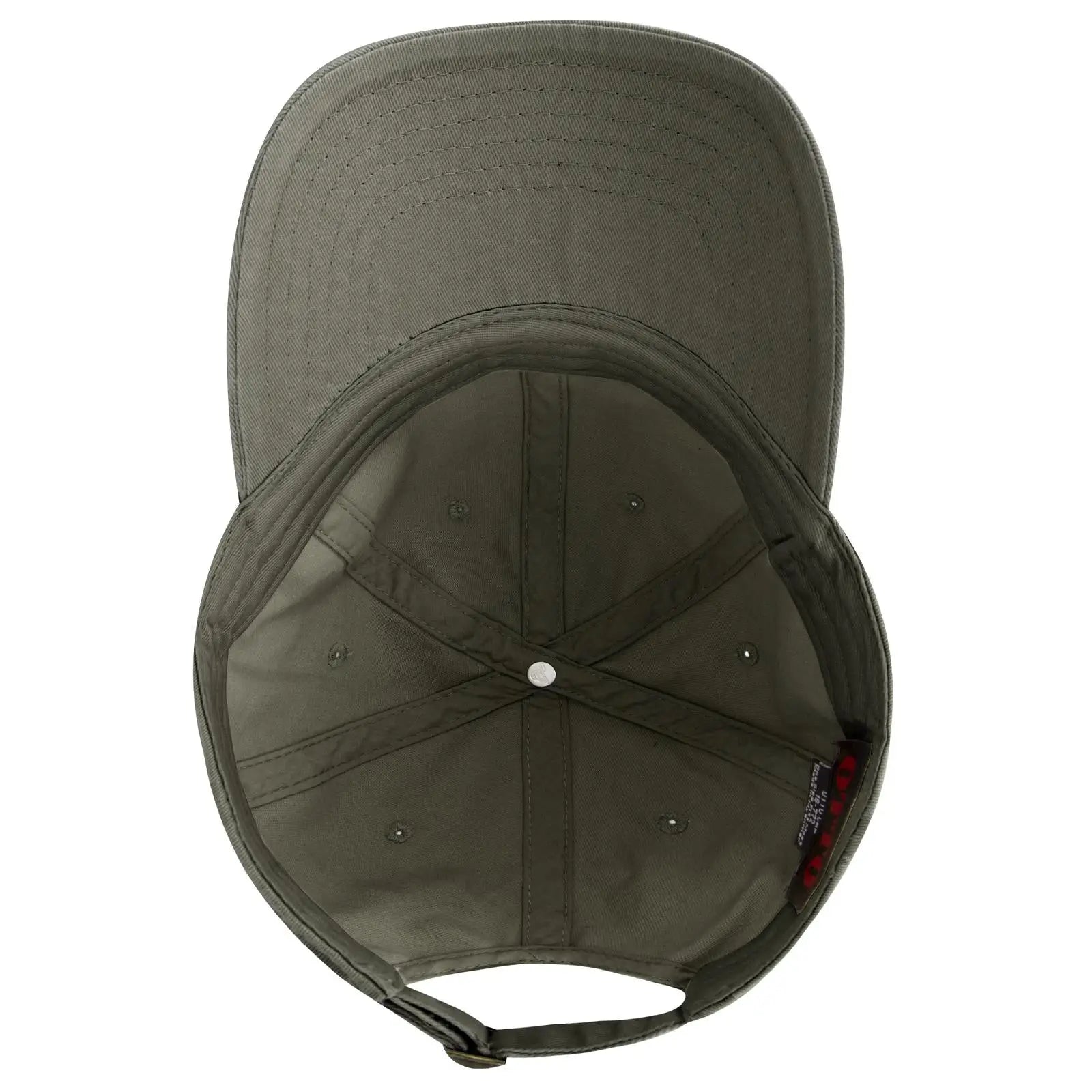 OTTO 18-772 6 Panel Low Profile Dad Cap - Ol. Green