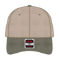 OTTO 18-772 6 Panel Low Profile Dad Cap - Ol.Grn/Kha - Ol.Grn/Kha / 6 1/2’’ - 7 5/8’’