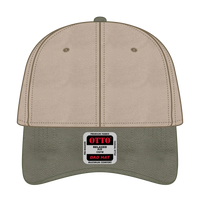 OTTO 18-772 6 Panel Low Profile Dad Cap - Ol.Grn/Kha - Ol.Grn/Kha / 6 1/2’’ - 7 5/8’’