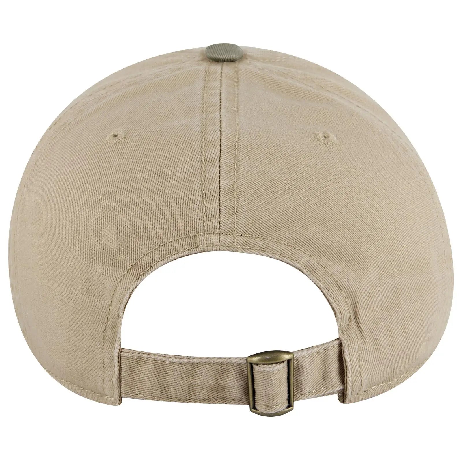 OTTO 18-772 6 Panel Low Profile Dad Cap - Ol.Grn/Kha - Ol.Grn/Kha / 6 1/2’’ - 7 5/8’’