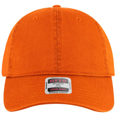 OTTO 18-772 6 Panel Low Profile Dad Cap - Orange - Orange / 6 1/2’’ - 7 5/8’’