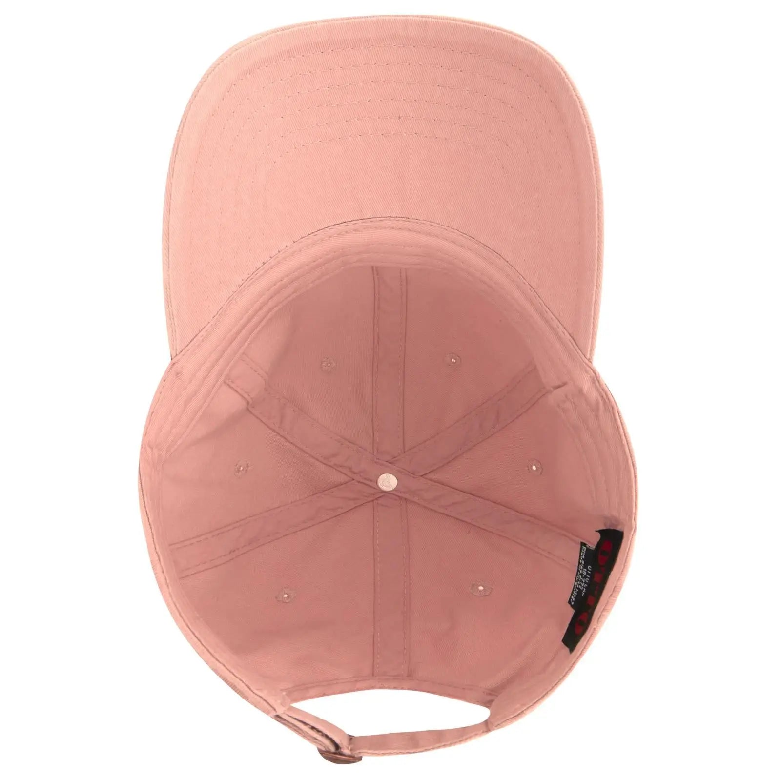 OTTO 18-772 6 Panel Low Profile Dad Cap - Pink - Pink / 6 1/2’’ - 7 5/8’’