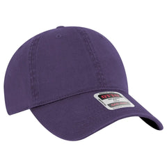 OTTO 18-772 6 Panel Low Profile Dad Cap - Purple - Purple / 6 1/2’’ - 7 5/8’’