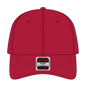 OTTO 18-772 6 Panel Low Profile Dad Cap - Red - Red / 6 1/2’’ - 7 5/8’’
