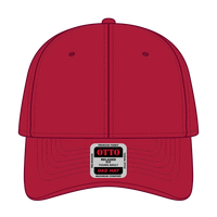 OTTO 18-772 6 Panel Low Profile Dad Cap - Red - Red / 6 1/2’’ - 7 5/8’’