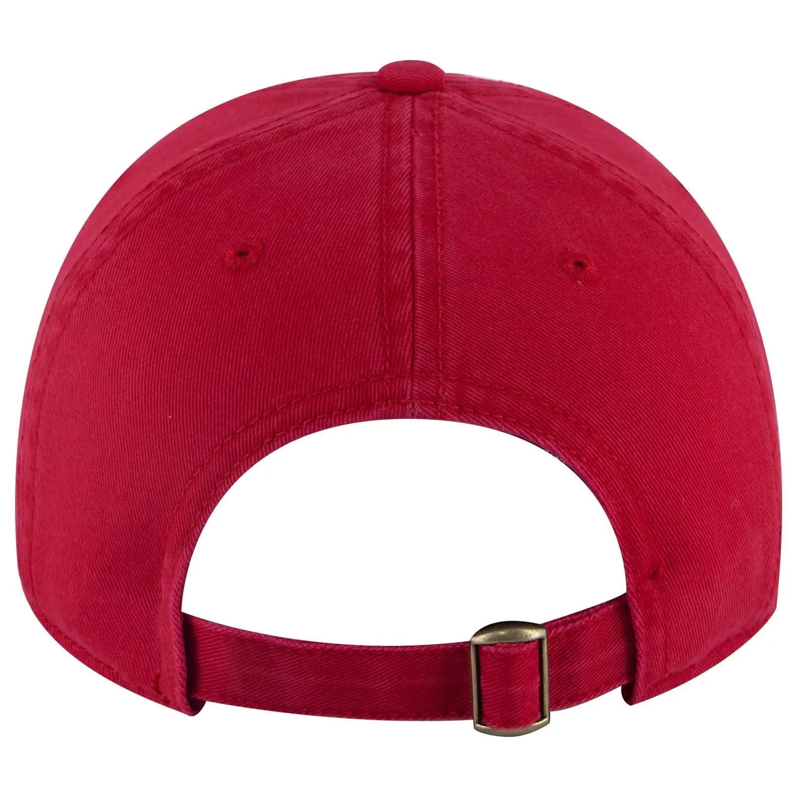 OTTO 18-772 6 Panel Low Profile Dad Cap - Red