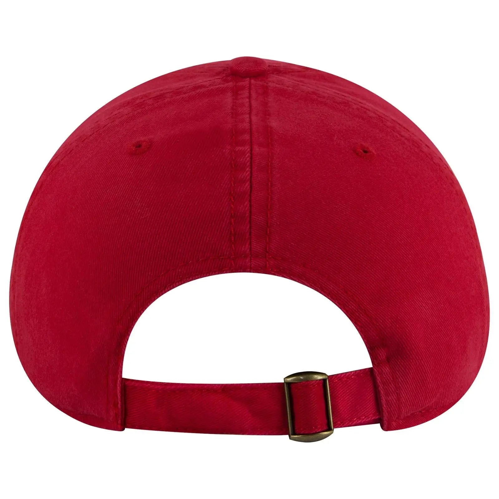 OTTO 18-772 6 Panel Low Profile Dad Cap - Red
