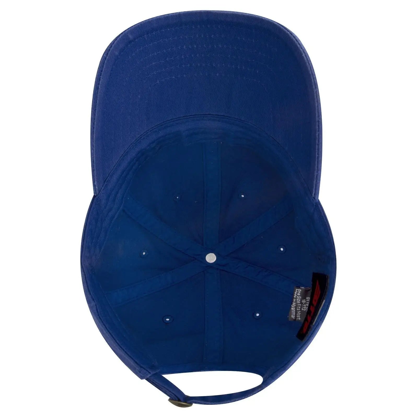 OTTO 18-772 6 Panel Low Profile Dad Cap - Royal