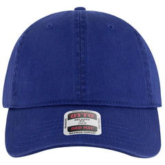 OTTO 18-772 6 Panel Low Profile Dad Cap - Royal