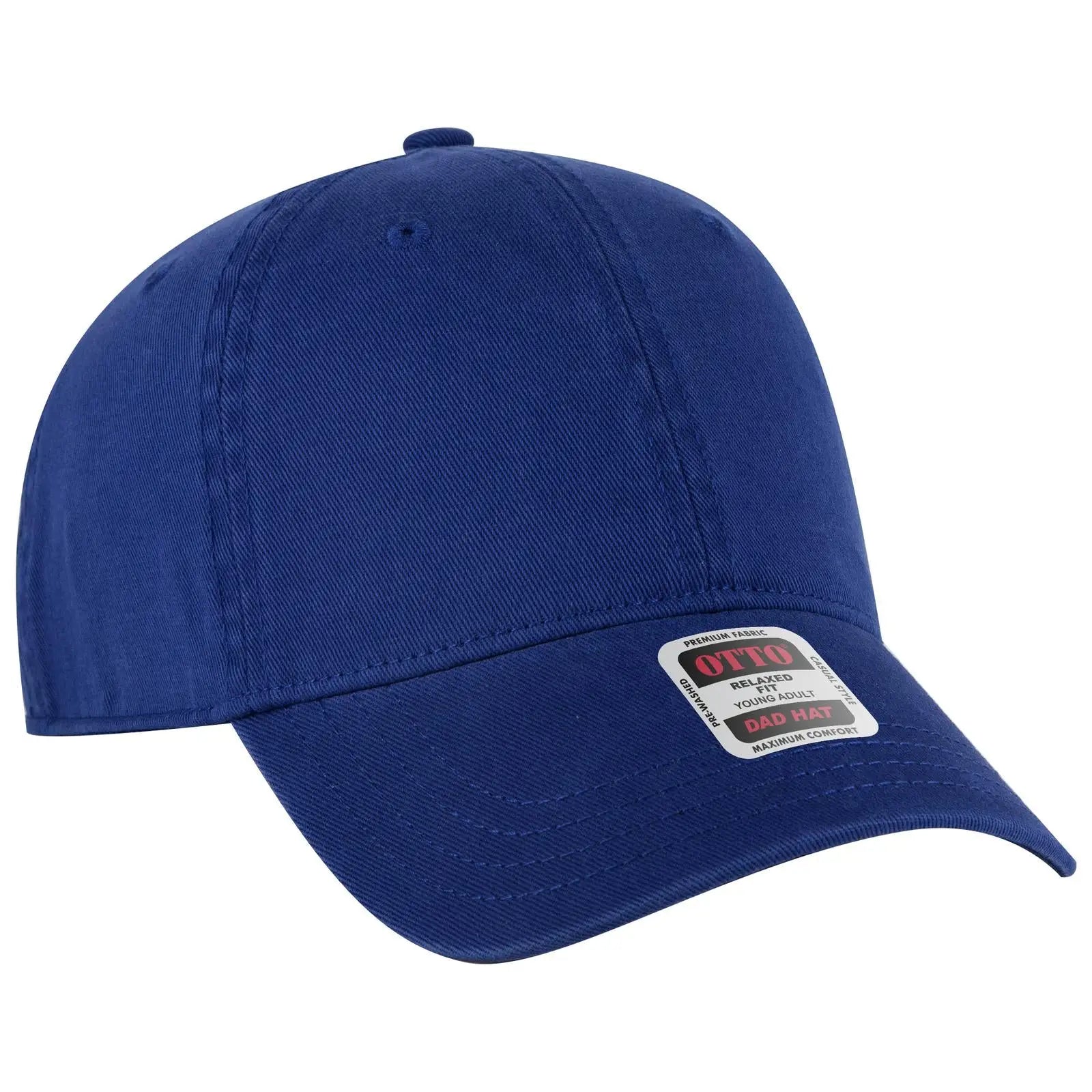 OTTO 18-772 6 Panel Low Profile Dad Cap - Royal