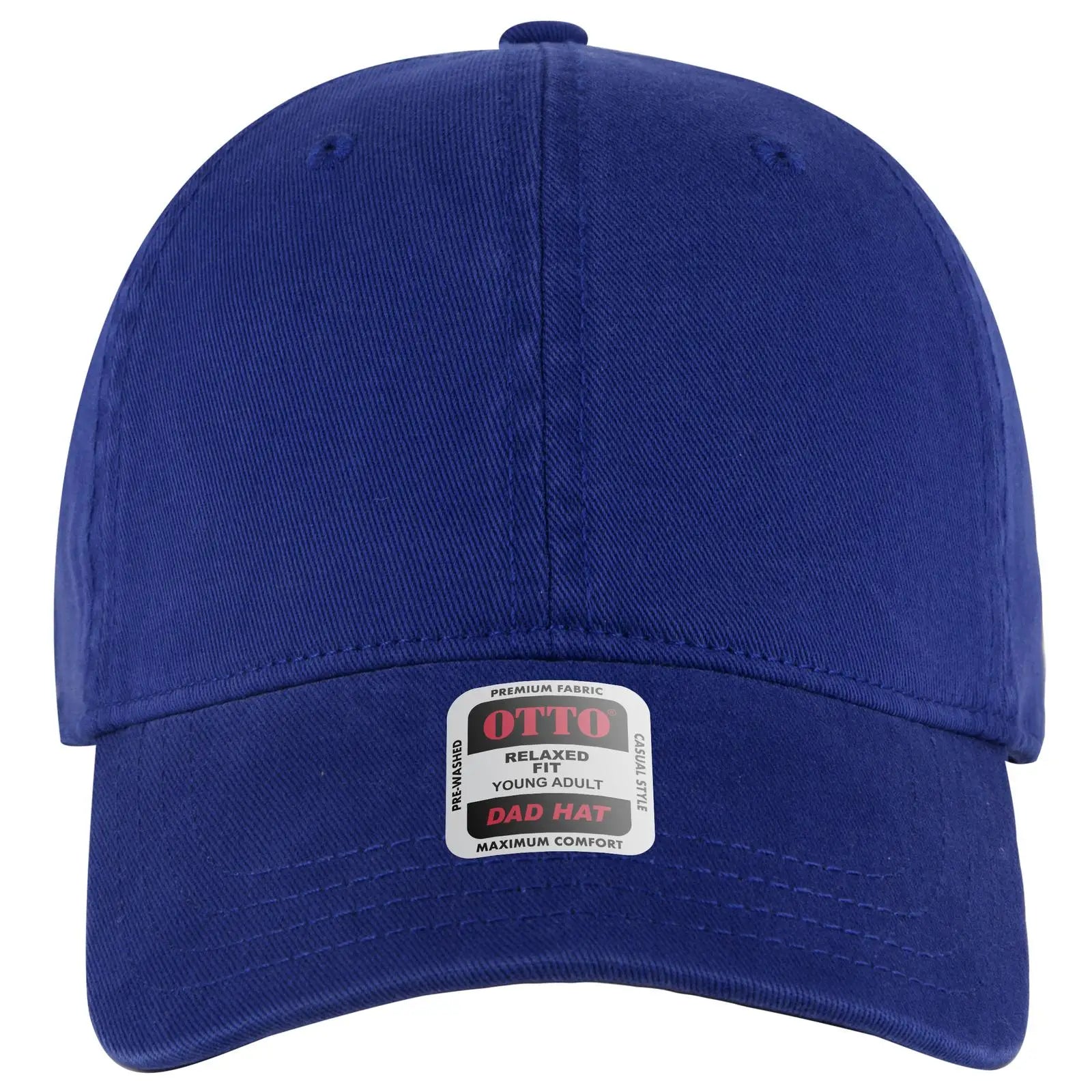 OTTO 18-772 6 Panel Low Profile Dad Cap - Royal