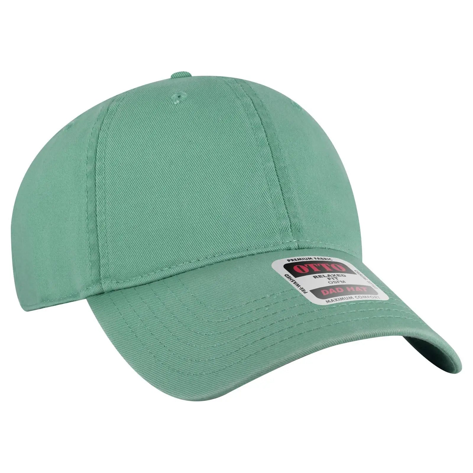 OTTO 18-772 6 Panel Low Profile Dad Cap - Turquoise - Turquoise / 6 1/2’’ - 7 5/8’’