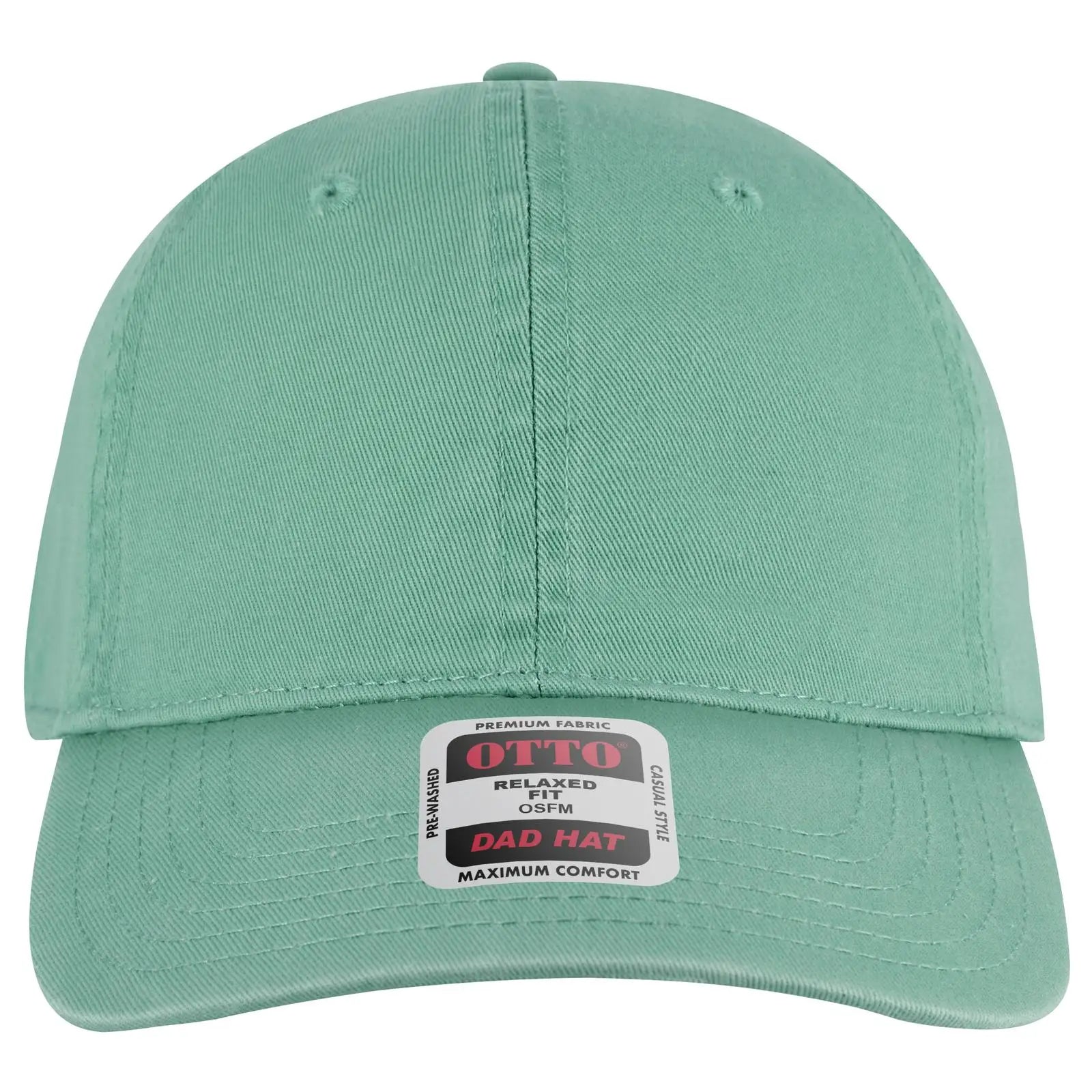 OTTO 18-772 6 Panel Low Profile Dad Cap - Turquoise - Turquoise / 6 1/2’’ - 7 5/8’’