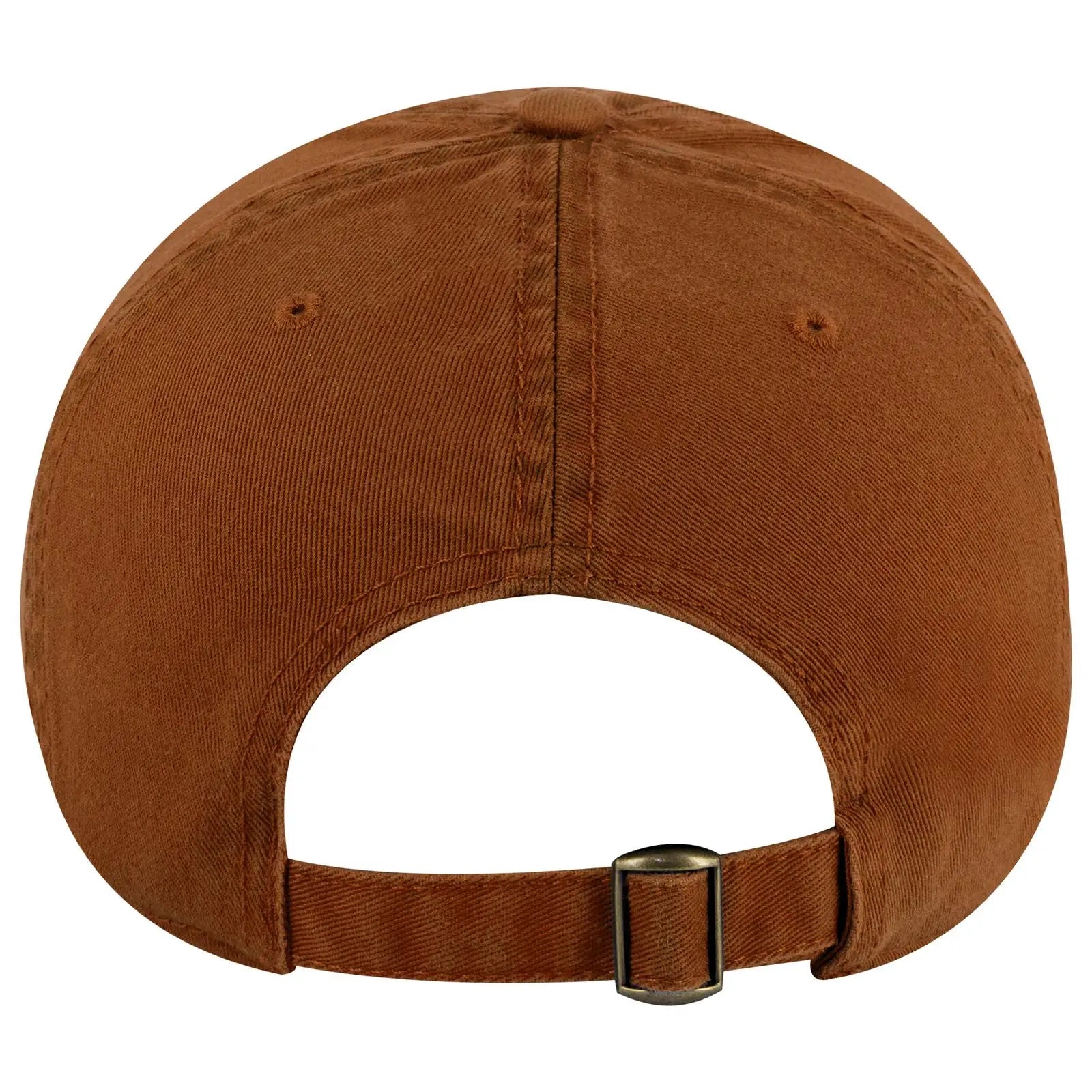OTTO 18-772 6 Panel Low Profile Dad Cap - Tx. Orange - Tx. Orange / 6 1/2’’ - 7 5/8’’