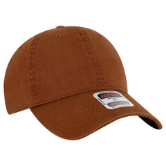 OTTO 18-772 6 Panel Low Profile Dad Cap - Tx. Orange - Tx. Orange / 6 1/2’’ - 7 5/8’’