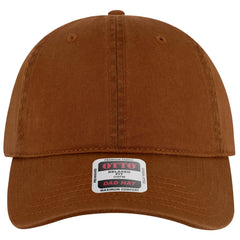 OTTO 18-772 6 Panel Low Profile Dad Cap - Tx. Orange - Tx. Orange / 6 1/2’’ - 7 5/8’’