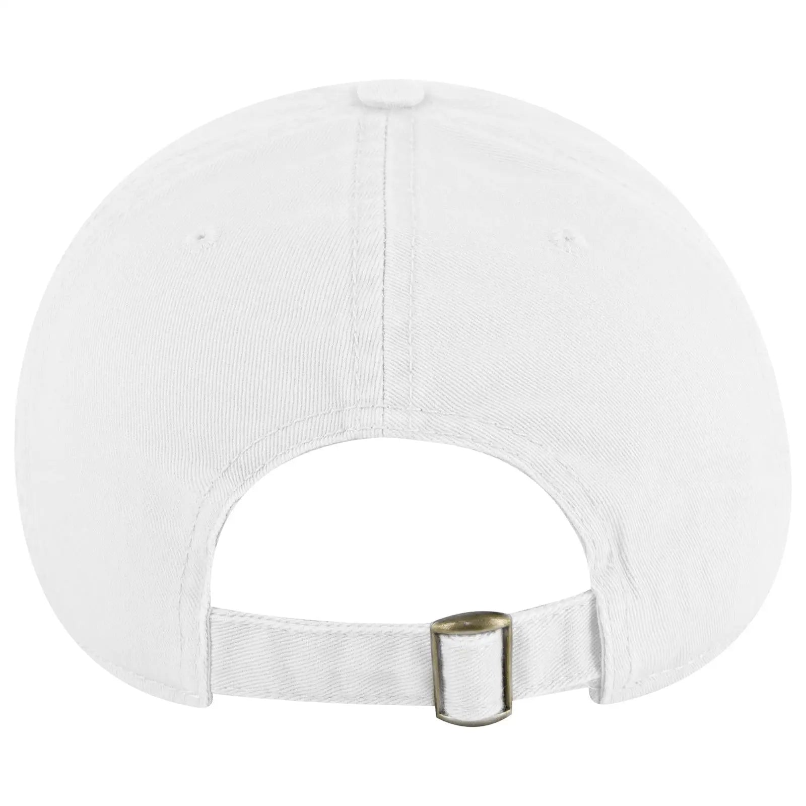 OTTO 18-772 6 Panel Low Profile Dad Cap - White