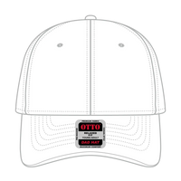 OTTO 18-772 6 Panel Low Profile Dad Cap - White - White / 6 1/2’’ - 7 5/8’’