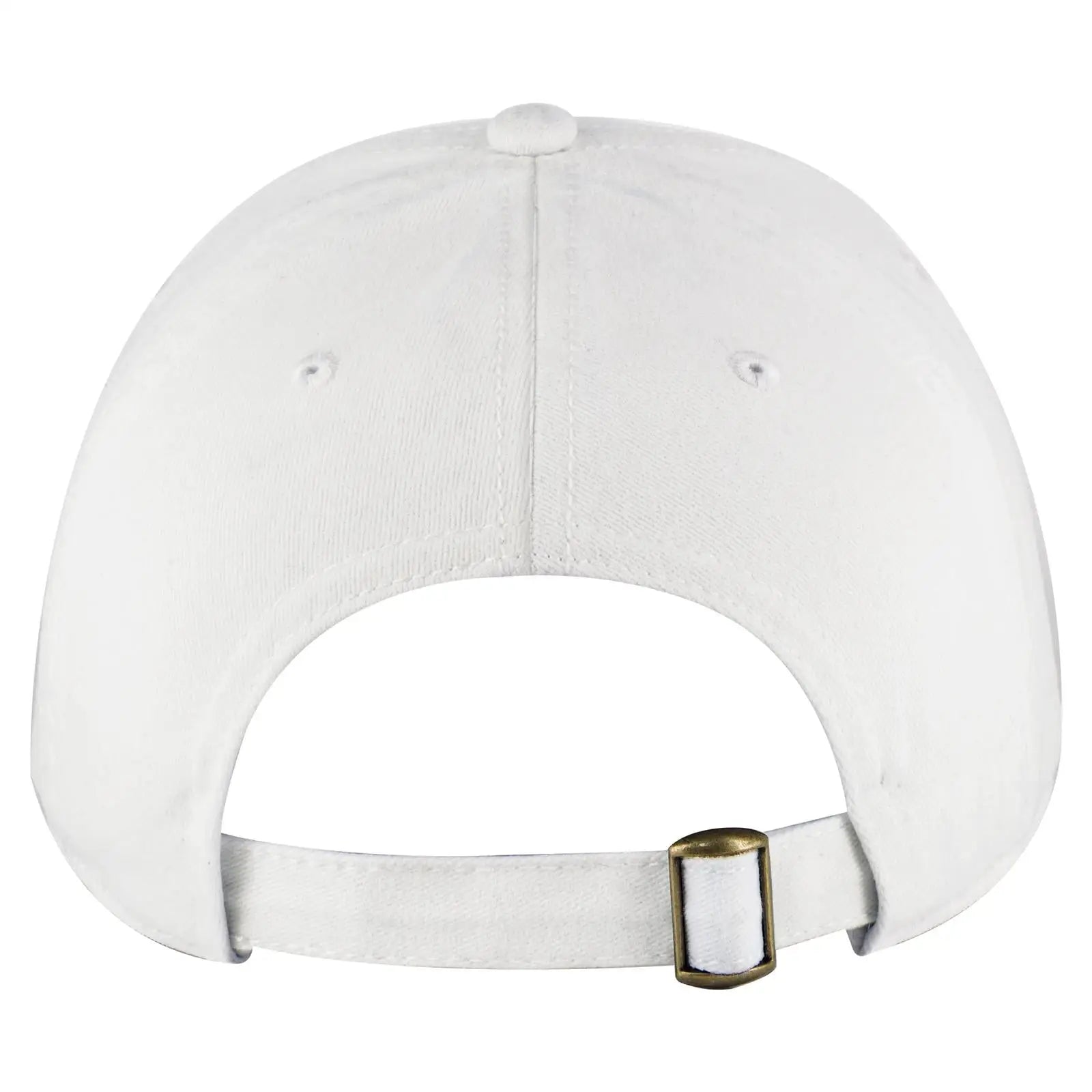 OTTO 18-772 6 Panel Low Profile Dad Cap - White