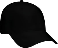 OTTO 18-772 Superior Garment Washed Cotton Twill Low Profile Pro Style Cap - Black - Black / One Size Fits Most