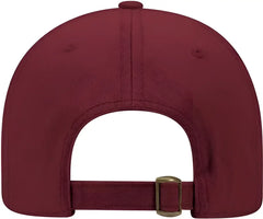 OTTO 18-772 Superior Garment Washed Cotton Twill Low Profile Pro Style Cap - Burgandy Maroon - Maroon / One Size Fits