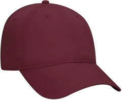 OTTO 18-772 Superior Garment Washed Cotton Twill Low Profile Pro Style Cap - Burgandy Maroon - Maroon / One Size Fits
