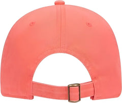 OTTO 18-772 Superior Garment Washed Cotton Twill Low Profile Pro Style Cap - Coral - Coral / One Size Fits Most