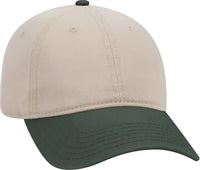 OTTO 18-772 Superior Garment Washed Cotton Twill Low Profile Pro Style Cap - Dark Green Khaki - Forest Khaki / One Size