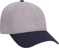 OTTO 18-772 Superior Garment Washed Cotton Twill Low Profile Pro Style Cap - Navy Gray - Navy Gray / One Size Fits Most