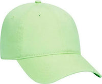 OTTO 18-772 Superior Garment Washed Cotton Twill Low Profile Pro Style Cap - Neon Green - Green / One Size Fits Most