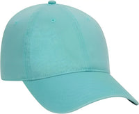 OTTO 18-772 Superior Garment Washed Cotton Twill Low Profile Pro Style Cap - Turquoise - Turquoise / One Size Fits Most