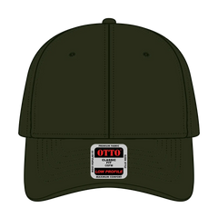 OTTO 19-004 6 Panel Low Profile Baseball Cap - Dk Ol Grn - Dk Ol Grn / 6 1/2’’ - 7 5/8’’