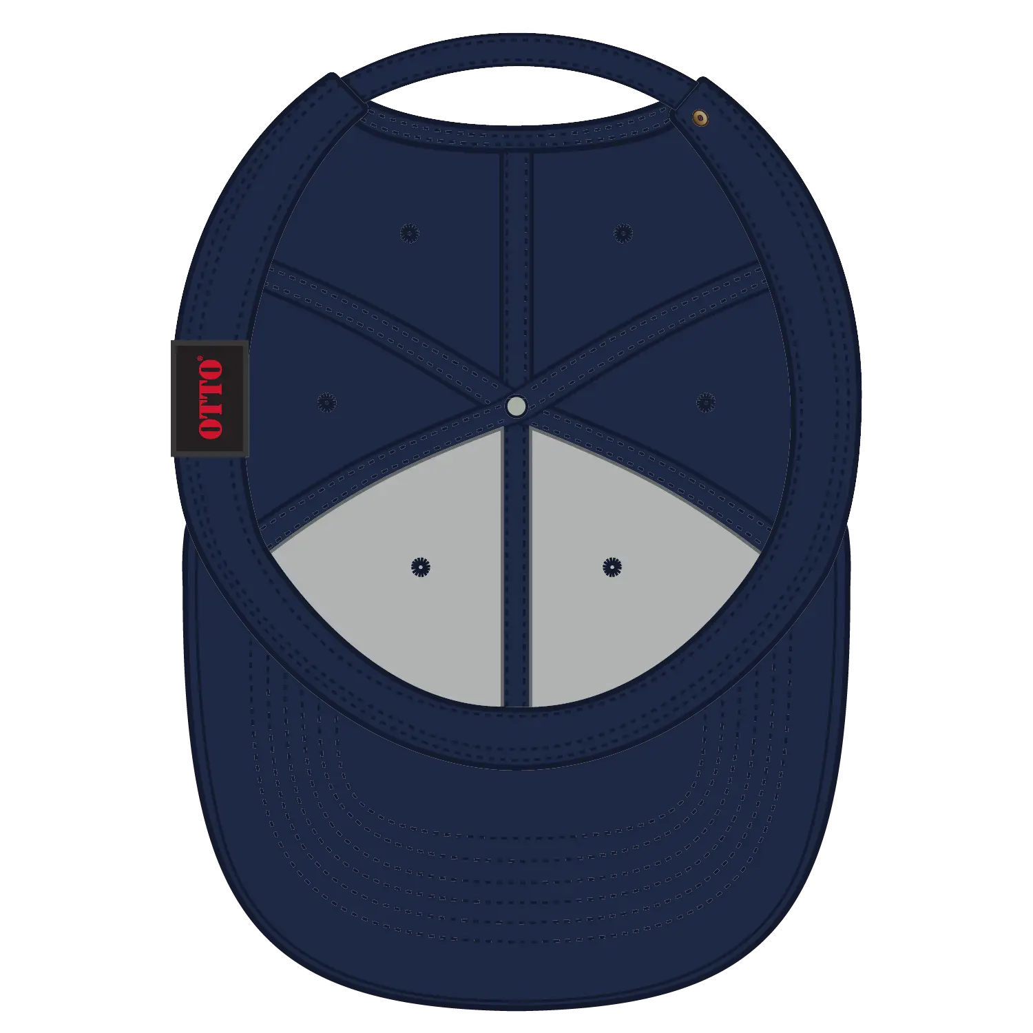 OTTO 19-004 6 Panel Low Profile Baseball Cap - Navy - Navy / 6 1/2’’ - 7 5/8’’