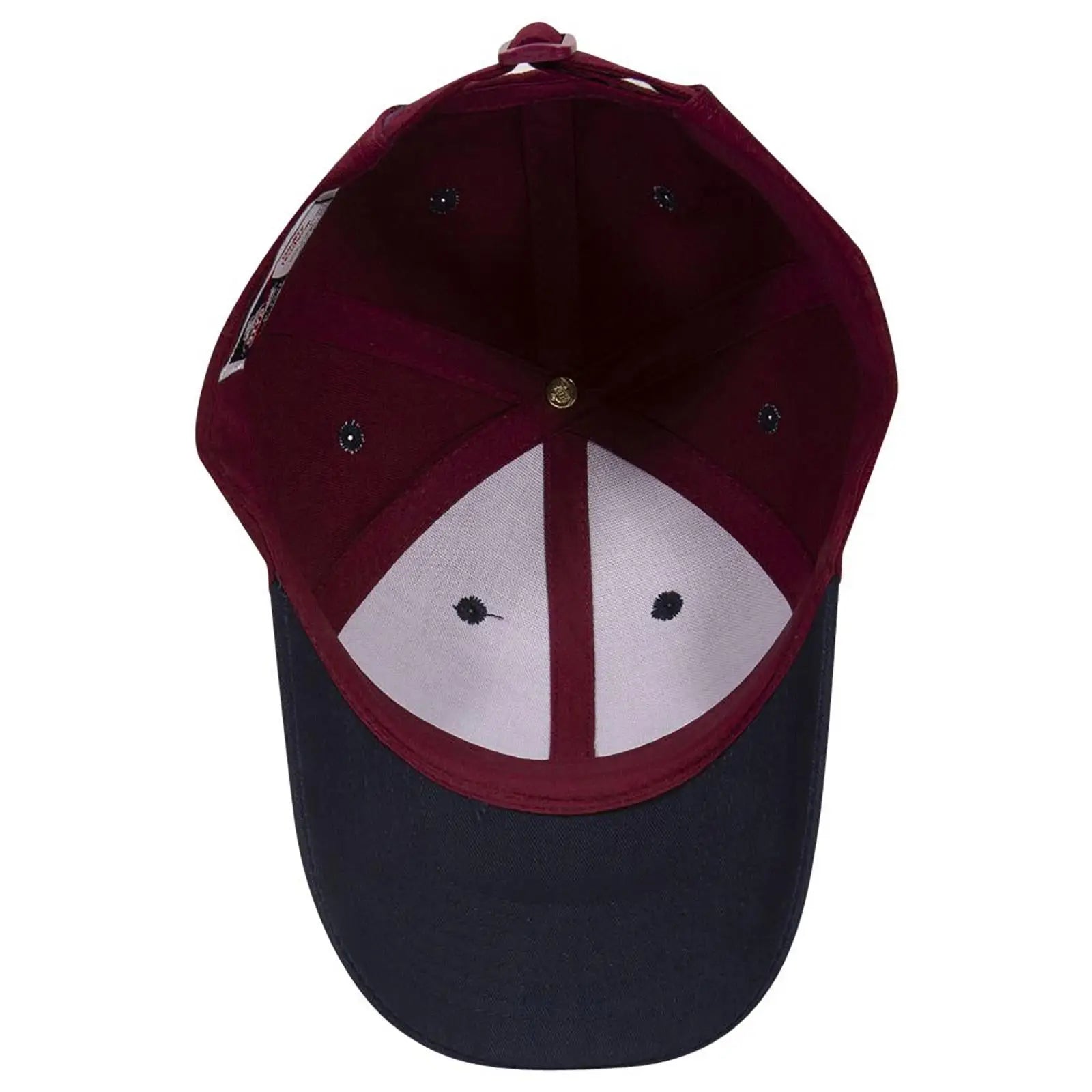 OTTO 19-013 6 Panel Low Profile Baseball Cap - Nvy/Burg.Marn - Nvy/Burg.Marn / 6 1/2’’ - 7 5/8’’