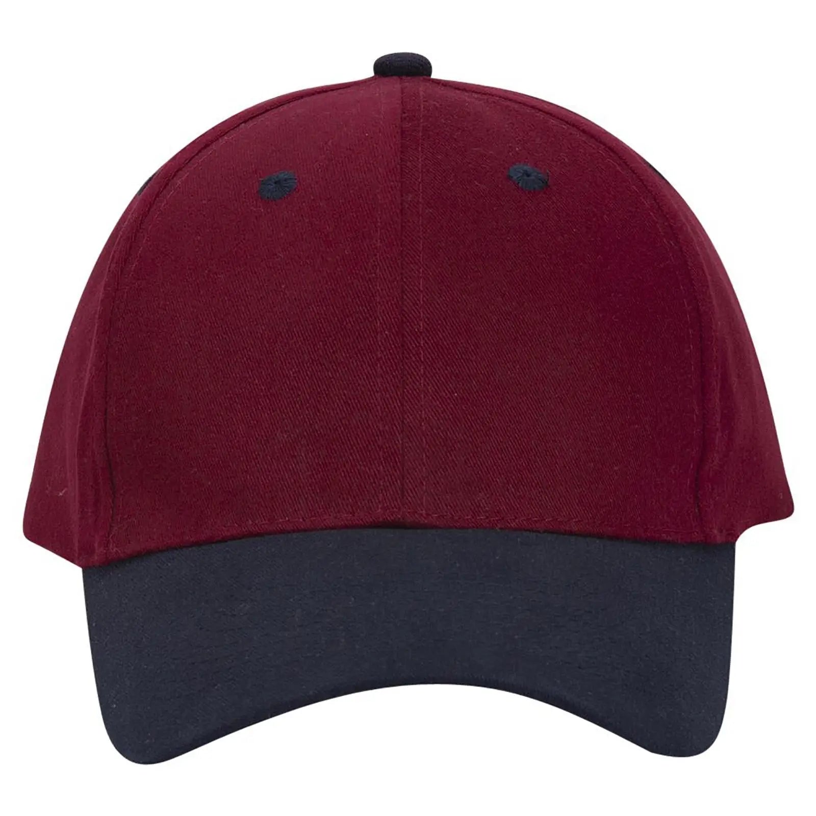 OTTO 19-013 6 Panel Low Profile Baseball Cap - Nvy/Burg.Marn - Nvy/Burg.Marn / 6 1/2’’ - 7 5/8’’